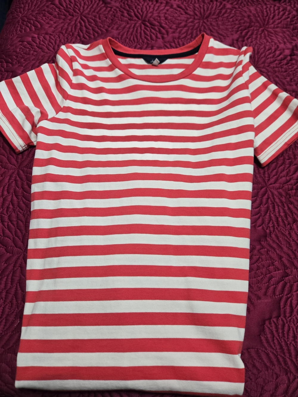 Joules Liberty Poppy Size 8 Striped Short Sleeve Dress
